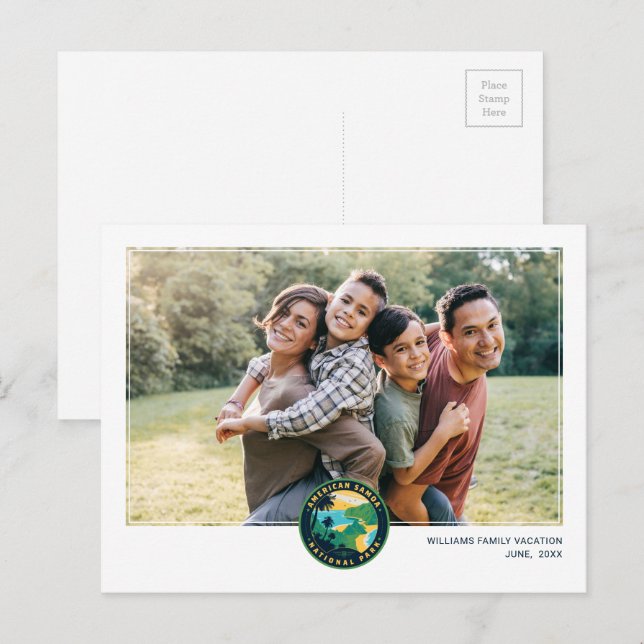 Cartão Postal O Parque Nacional da Samoa Americana (Frente/Verso)