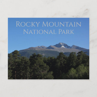 Cartão Postal O Parque Nacional do Peak Rocky Mountain no Colora