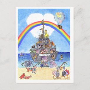 Cartão Postal O Partido Aterrissagem II, Cartaz da Arca de Noah