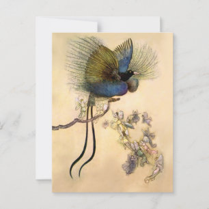 Cartão Postal “O Pássaro Mais Bonito” por Warwick Goble