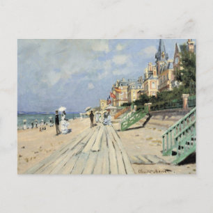 Cartão Postal O passeio em Trouville por Claude Monet