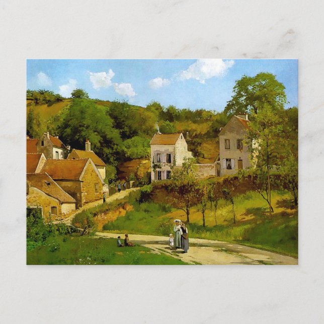 Cartão Postal O Patrimônio de Pontoise por Camille Pissarro (Frente)