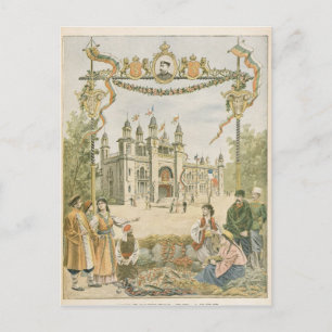 Cartão Postal O Pavilhão Búlgaro na Universal