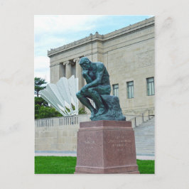 Cartão Postal O Pensador e o Choque, Kansas City, Mo.