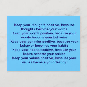 Cartão Postal O pensamento final do Rei