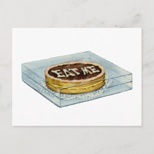 Cartão Postal O Pequeno Bolo Disse Que Me Comia, Então Alice Com