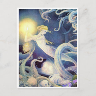 Cartão Postal O Perigo da Pequena Sereia por Dorothy Lathrop