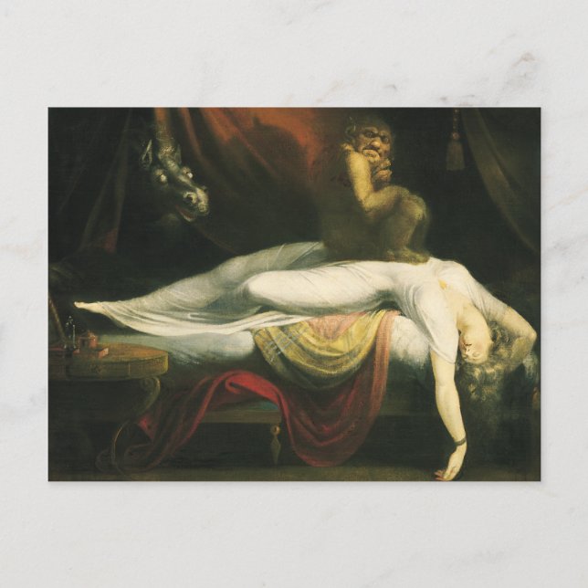 Cartão Postal O Pesadelo, Henry Fuseli (Frente)