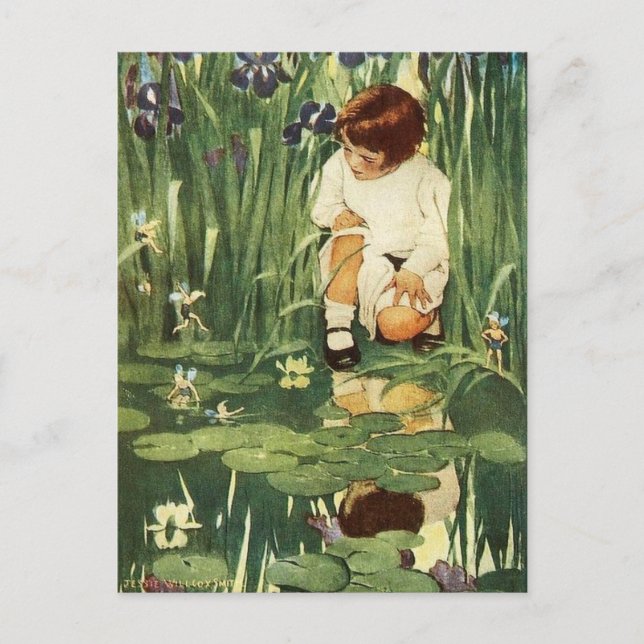 Cartão Postal O Picnic das Fairies (Frente)