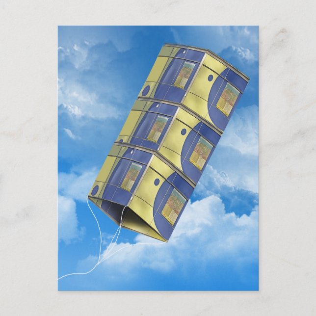 Cartão Postal O pipa no céu (Frente)