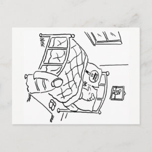 Cartão Postal O pirulito dorme com seu pirulito