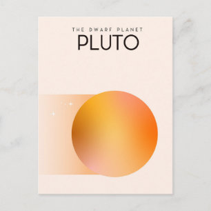 Cartão Postal O planeta anão Plutão