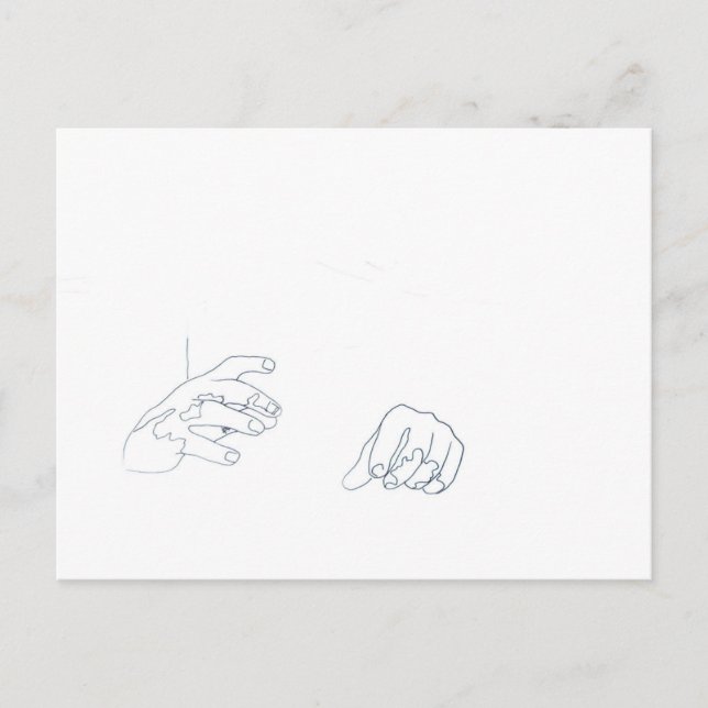 Cartão Postal O poder das mãos (Frente)