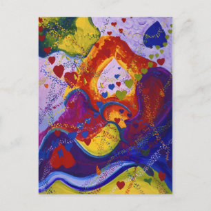Cartão Postal O Poder do Amor, Subterrâneo, Corações, Abstrat