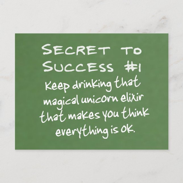 Cartão Postal O poder do pensamento positivo (Frente)