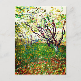 Cartão Postal O pomar florescente (1888) de Vincent Van Gogh