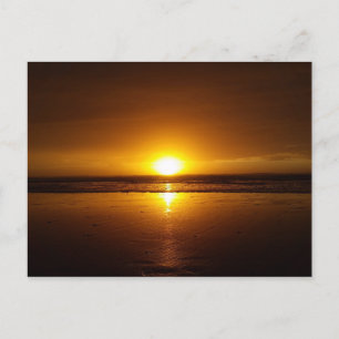 Cartão Postal O pôr do sol no oceano Pacífico...