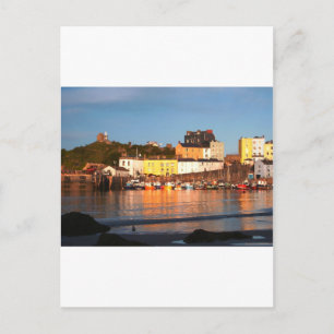 Cartão Postal O Porto Em Tenby, Gales Do Sul