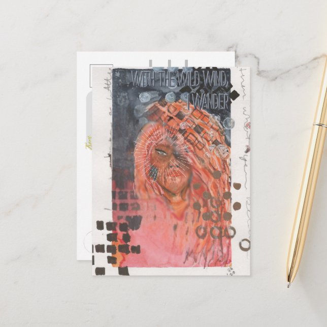 Cartão Postal O Poster de Mídia Mista de Wandress (Frente/Verso In Situ)