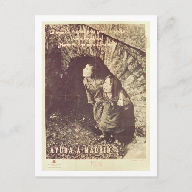 Cartão Postal O Poster fascista de Aviation_Propaganda (Frente)