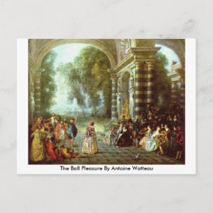 Cartão Postal O Prazer Da Bola De Antoine Watteau