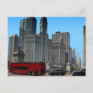 Cartão Postal O prédio histórico de Wrigley
