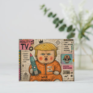 Cartão Postal O Presidente Bebê Divertido