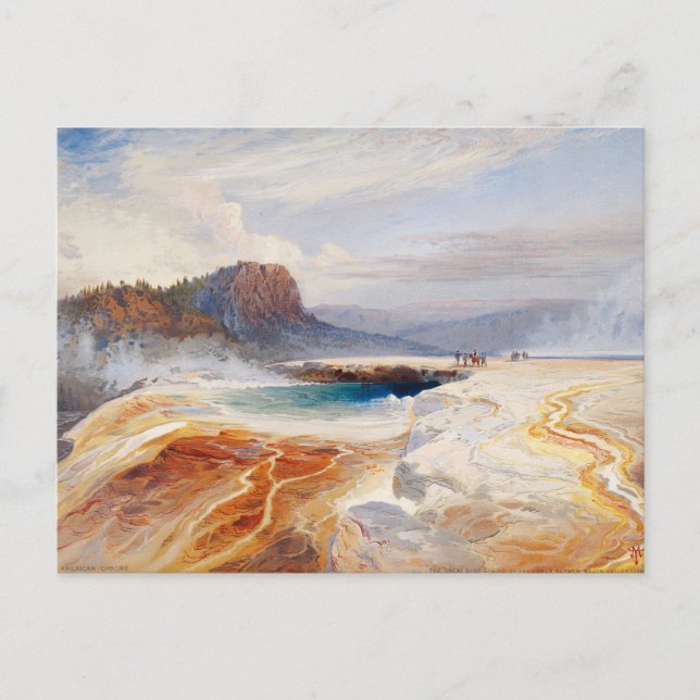 Cartão Postal O Primavera Excelente azul da bacia inferior do Ge (Frente)