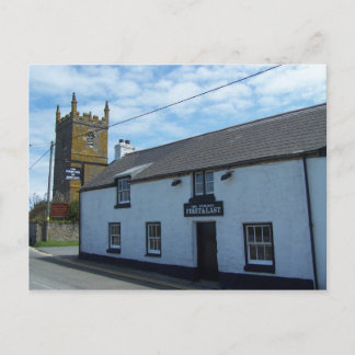 Cartão Postal O Primeiro e Último Pub na Inglaterra, Sennen, Cor