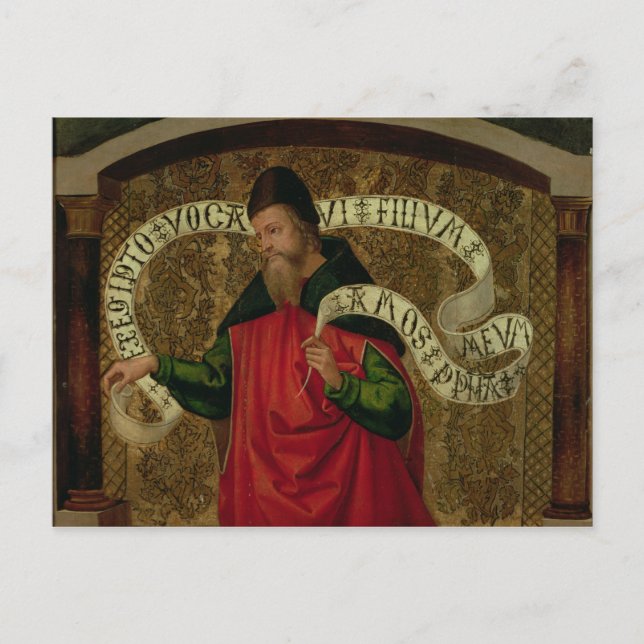Cartão Postal O profeta Amos, 1535 (Frente)
