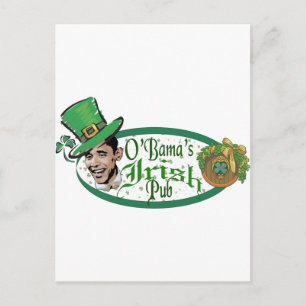 Cartão Postal O Pub Irlandês de Obama