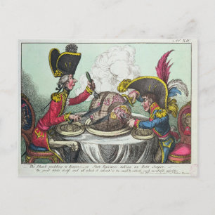 Cartão Postal O Pudim de ameixa em Perigo, 1805
