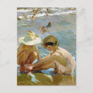 Cartão Postal O quadro do pé ferido de Joaquin Sorolla