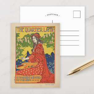 Cartão Postal O Quartier Latino 1890 Revista Vintage