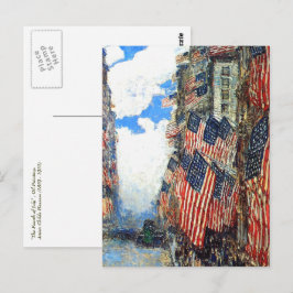 Cartão Postal "O Quarto de julho", por Childe Hassam