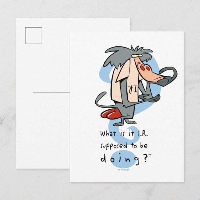 Cartão Postal O que é que eu deveria estar fazendo?™ (Frente/Verso)