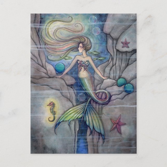 Cartão Postal O que está embaixo da Sereia e do Cartão-postal do (Frente)