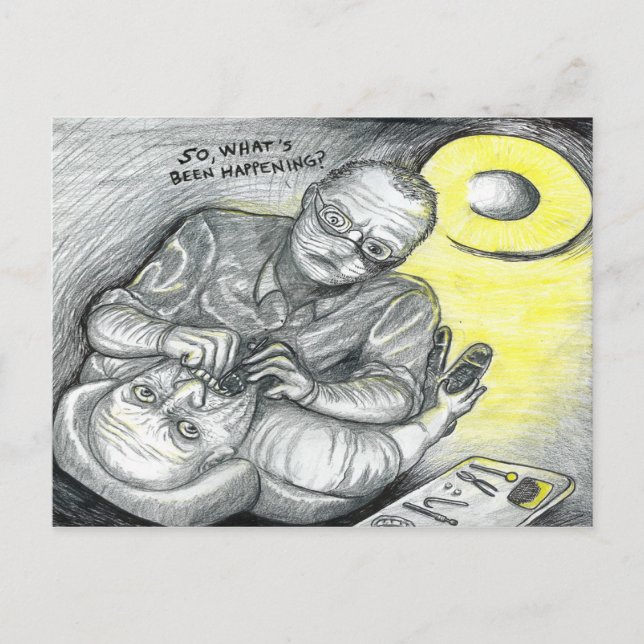 Cartão Postal O que estava acontecendo (Frente)