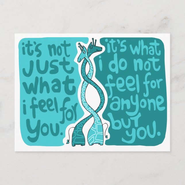 Cartão Postal O que eu sinto (Frente)