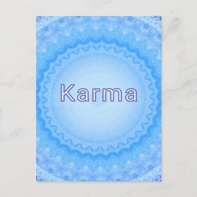Cartão Postal O Que Passa Por... Pastel Positivo "Karma" (Frente)