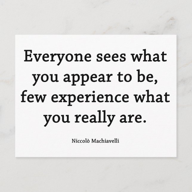 Cartão Postal O que você realmente é (Frente)