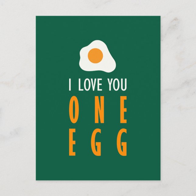 Cartão Postal O quiero un huevo (Frente)
