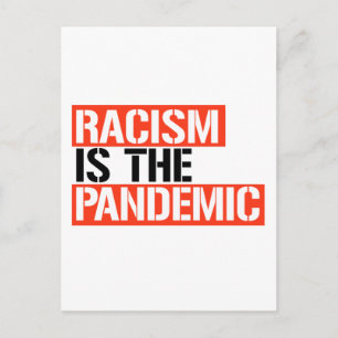 Cartão Postal O racismo é a pandemia