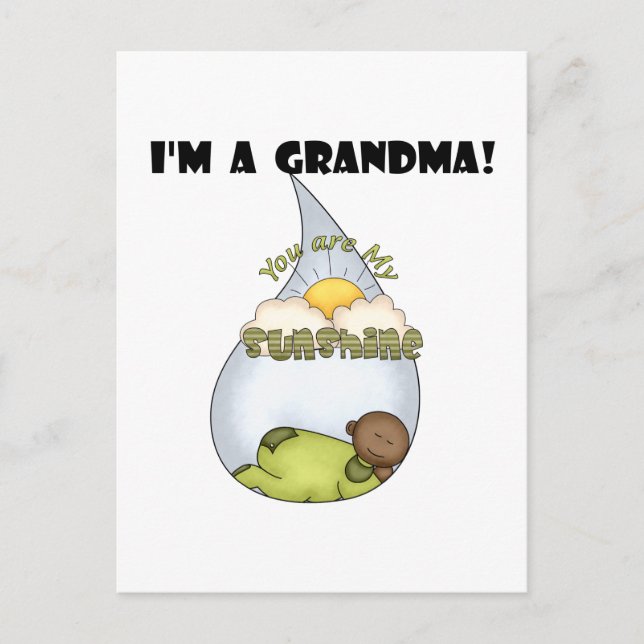 Cartão Postal O Rapaz Americano Sunshine-African da Vovó (Frente)