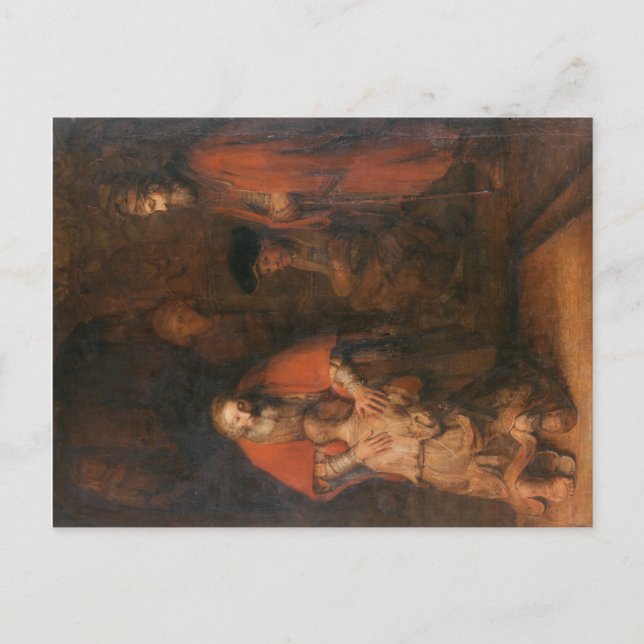 Cartão postal O regresso do filho pródigo Rembrand (Frente)