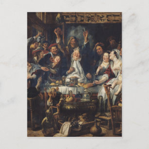 Cartão Postal O rei está bebendo