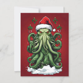 Cartão Postal O reinado de Yuletide de Cthulhu: Um Natal terríve