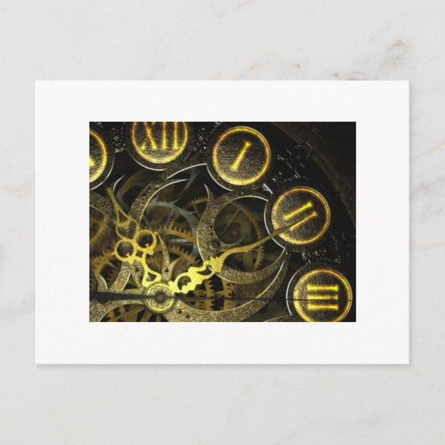 Cartão Postal O relógio interno funciona (Frente)