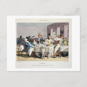 Cartão Postal O restaurante de cem lugares: 5 horas, de Su