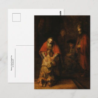 Cartão Postal O Retorno do Filho Pródigo por Rembrandt